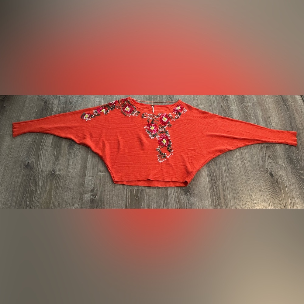 Free People Bouquet Pullover Sweater/ top - Picture 4 of 10